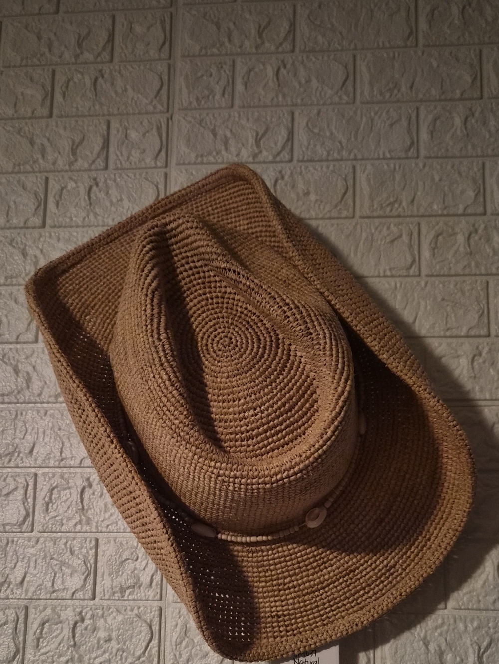 Woven Straw Cowboy Hat in Natural Tan Wyeth